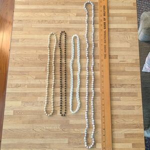 🐚2 Seashell Necklaces & 2 Stone Bead Necklaces